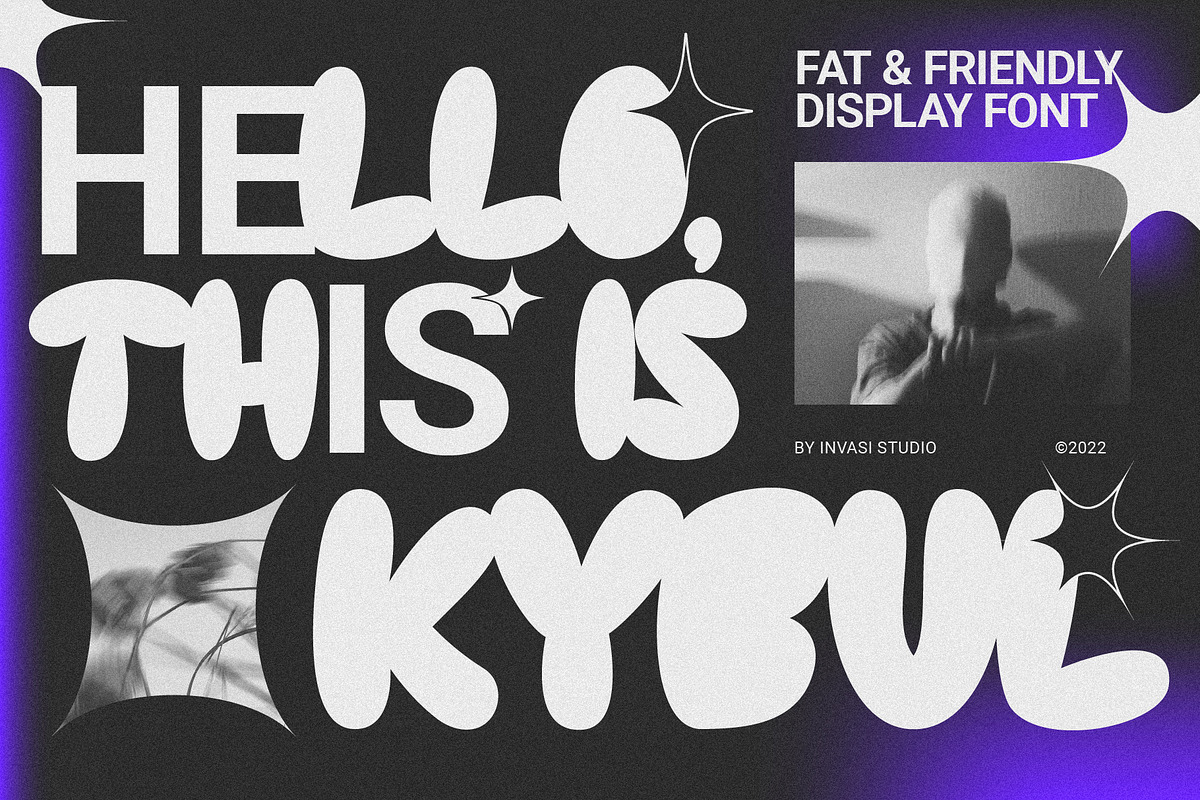Kybul - Casual Bubbly, a Font by Invasi Studio (Photo 1 of 10)