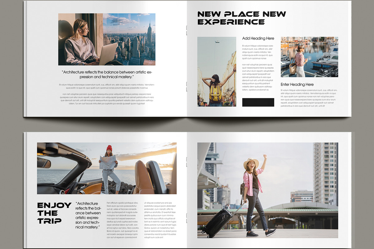 Elegant Travel Magazine Template preview 5