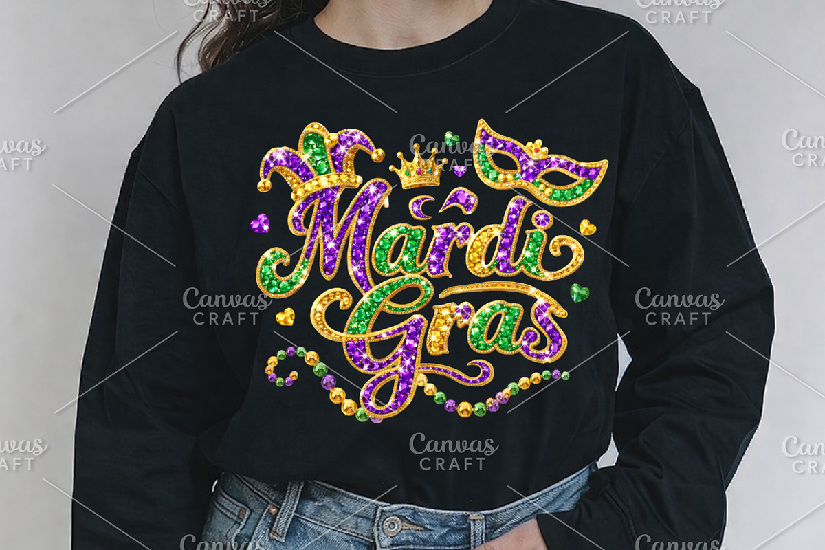 Sparkle Mardi Gras PNG, an Illustration by Canvas Craft (Photo 4 of 6)