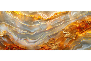 Red and gold marble texture with, an Abstract Photo by piter.goskov