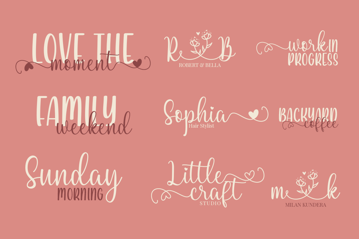 APOC - Sweetie Romance Font Duo, a Script Font by a Piece of Cake (Photo 7 of 19)