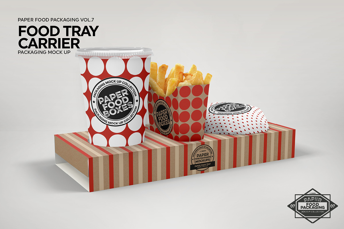 VOL.7 Food Box Packaging Mockups, a Cups & Container Mockup by INCDesign (Photo 17 of 21)