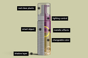 Foaming Cosmetic Bottle Mockup, a Cups & Container Mockup by Digitalphaser (Thumbnail 2 of 6)