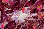 Watercolor tropical maroon, a Background Graphic by Inna Vinchenko Designs (Thumbnail 1 of 2)