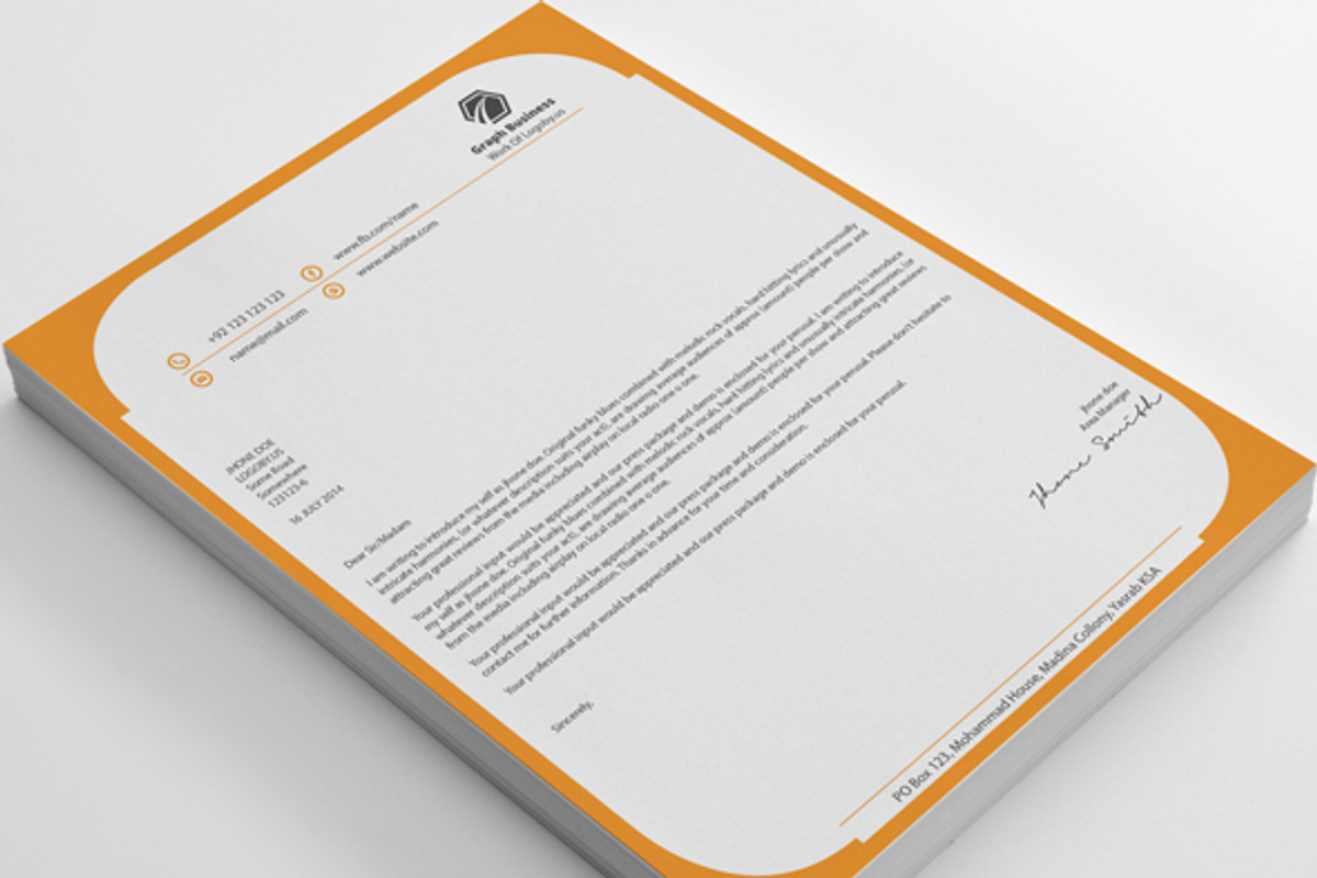 Clean Letterheads, a Stationery Template by shujaktk (Photo 5 of 5)