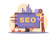 Optimization of search results on, a Technology Illustration by YummyBuum (Thumbnail 1 of 3)