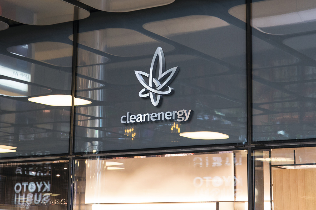 Clean Energy Company logotype, a Branding & Logo Template by ...