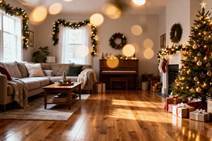 Cozy Christmas Living Room, an Architecture Photo by Virgo Studio