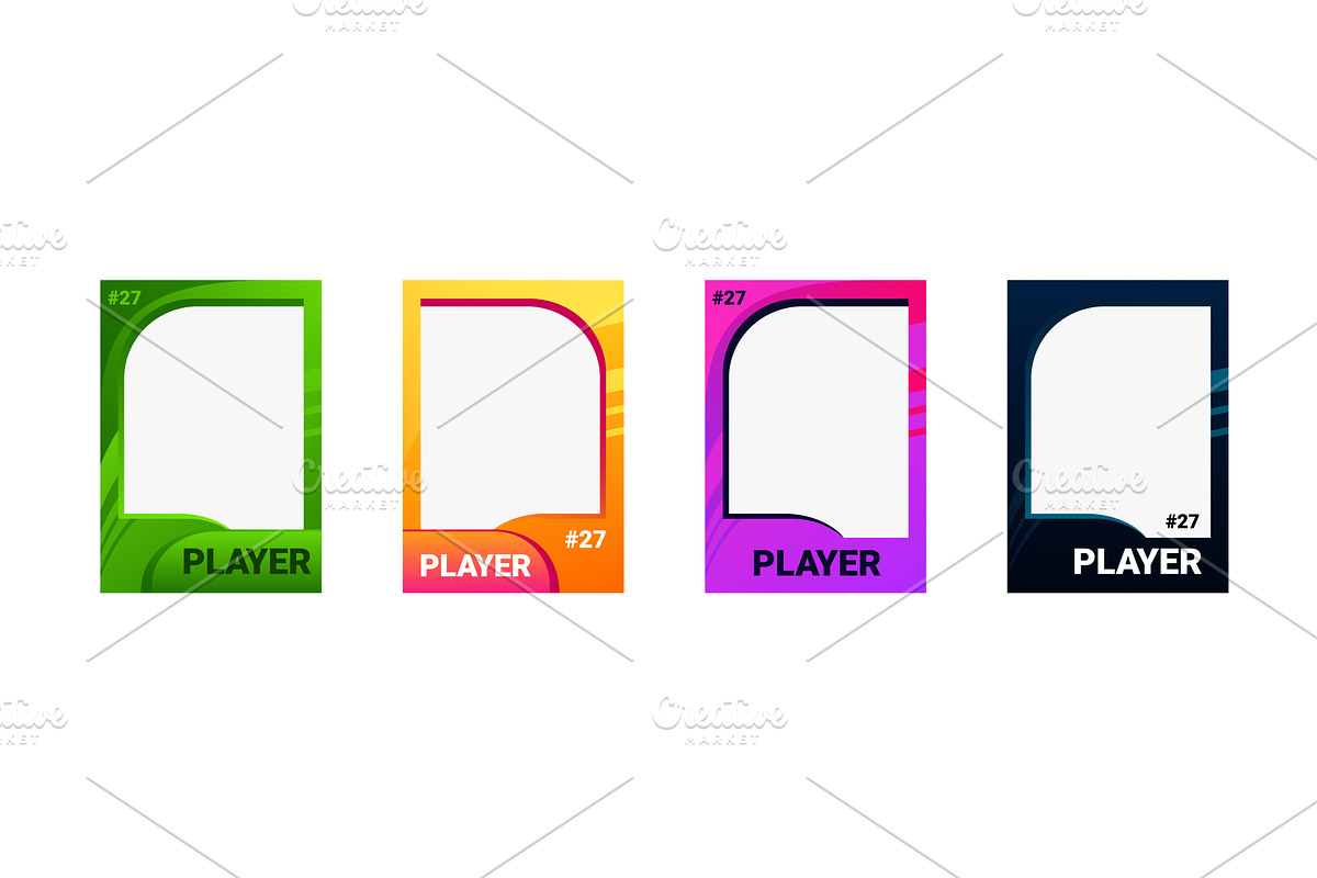 Colorful player card for, a Sport Illustration by skripnikbb