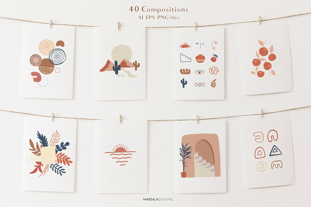Abstract Prints Shapes Graphics vol2, an Object Graphic by Kaya Fonts (Photo 2 of 20)