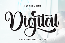 Digital | Script Font