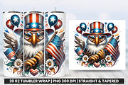 Eagle 4th of July Tumbler Wrap PNG, an Object Graphic by Creative Arslan (Thumbnail 1 of 3)