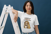 Funny Sarcastic Sloth Sublimation, an Animal Illustration by Smillyy Threads (Thumbnail 4 of 6)