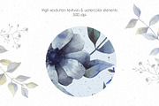 ANEMONE watercolor patterns set, a Pattern Graphic by Anastasia Koba (Thumbnail 3 of 10)