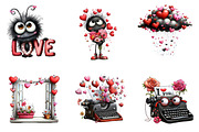 Moody valentine clipart, an Illustration by CreationArt (Thumbnail 4 of 6)