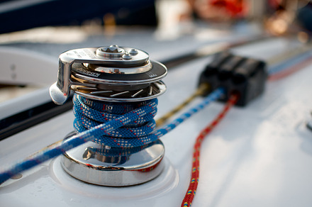 Sailing details stock photograph
