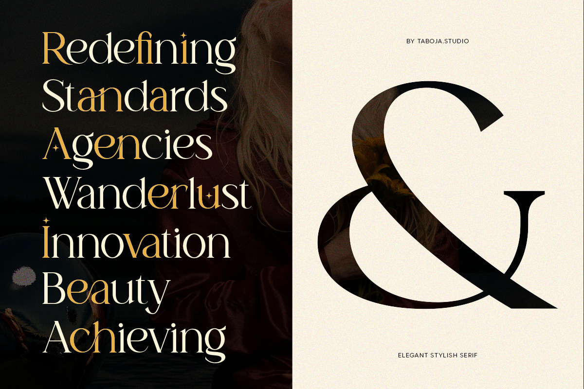 TBJ Amoun | Classy Modern Serif, a Serif Font by Taboja Studio (Photo 5 of 10)