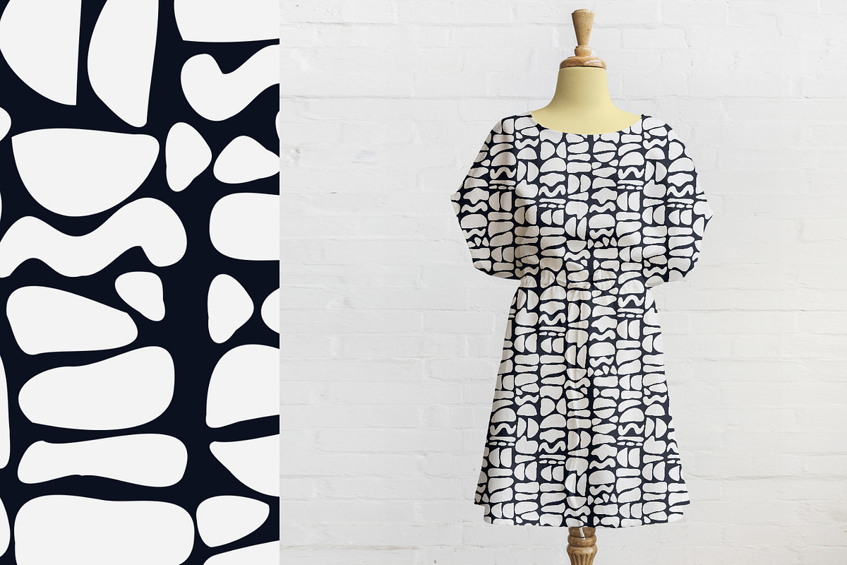 Abstract Stone Shapes, a Pattern Graphic by MalyskaStudio (Photo 5 of 21)