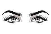 Vector Women's Eye., an Object Graphic by Gomolach (Thumbnail 9 of 18)
