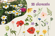 PEACEFUL MEADOW Wildflowers, a Decorative Illustration by Catch the Dream Art (Thumbnail 7 of 16)