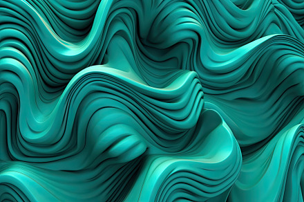 Teal 3D backdrop with seamless loops, organic patterns, dreamlike abstraction r, a Wallpaper Photo by José Manuel Gelpi