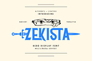 Zekista - Hero Display Font, a Serif Font by twinstd (Thumbnail 1 of 10)