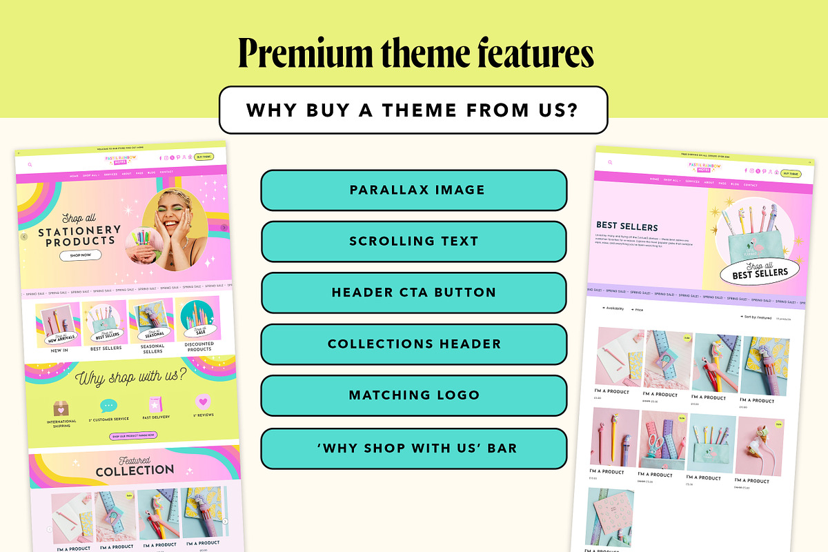 Bright Rainbow Shopify Theme, a Shopify Template by Template Twist Shop (Photo 4 of 8)