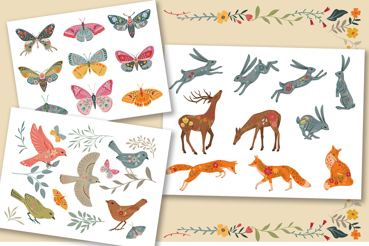 Forest Stories. Folk Collection, an Object Graphic by Molly art (Photo 2 of 17)