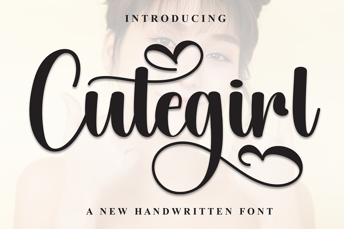 Cutegirl | Script Font, a Handwritten Font by Scratchones (Photo 1 of 9)