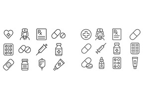 Collection of medical and, a Healthcare Illustration by ZinetroN