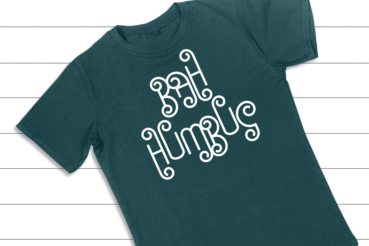 Santa's Beard Curly Christmas Font, a Font by Dancing with Ink (Photo 10 of 30)