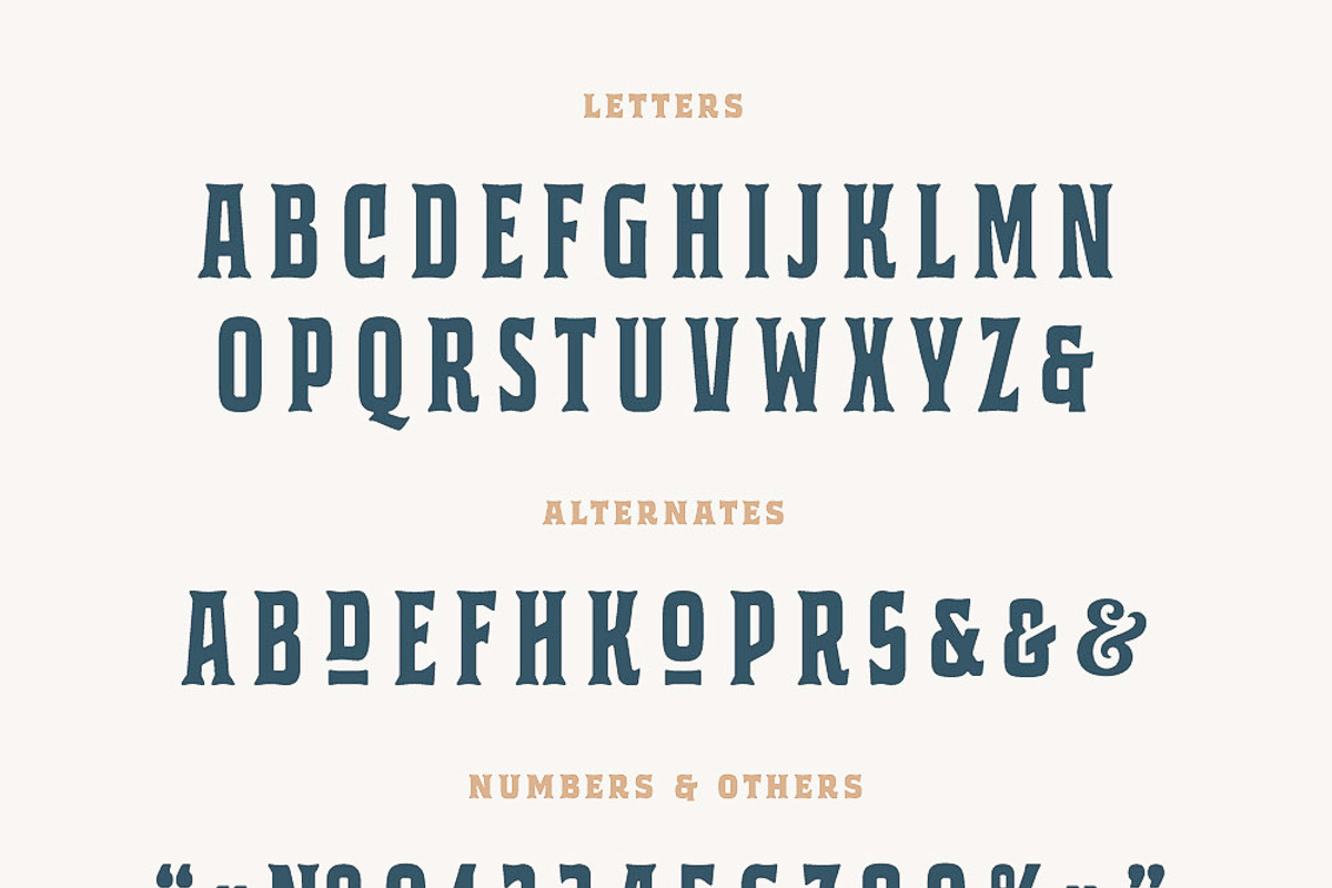 Bourbon House font + Vintage Frames preview 5