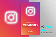 20 Neon Animated IG Templates Vol.1, a Social Media Template by CONECT Market (Thumbnail 6 of 7)