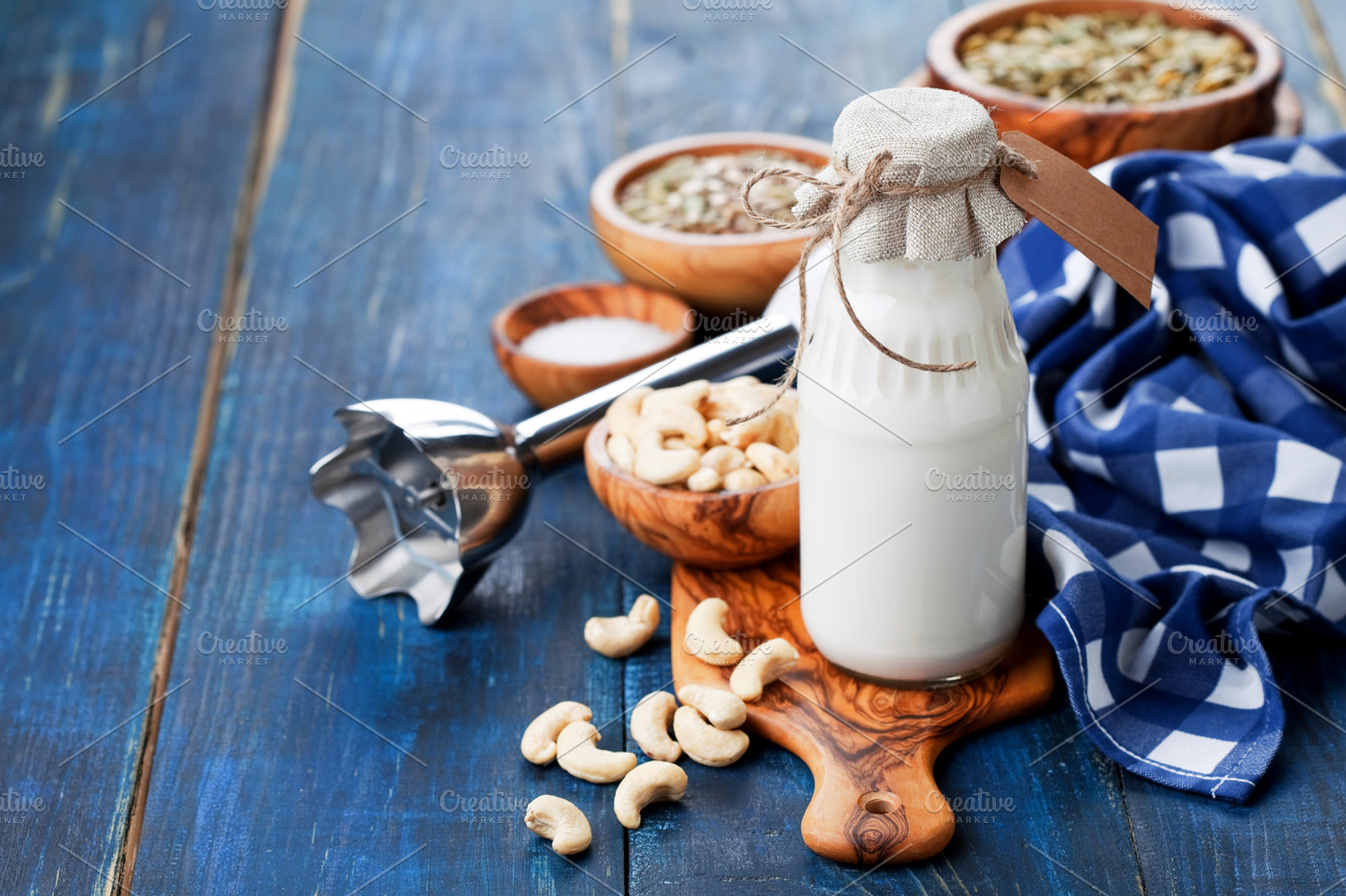 Raw vegan cashew milk, a Food & Drink Photo by Y. A. Photo