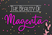 Magenta, a Script Font by Byuly Ayika (Thumbnail 2 of 7)