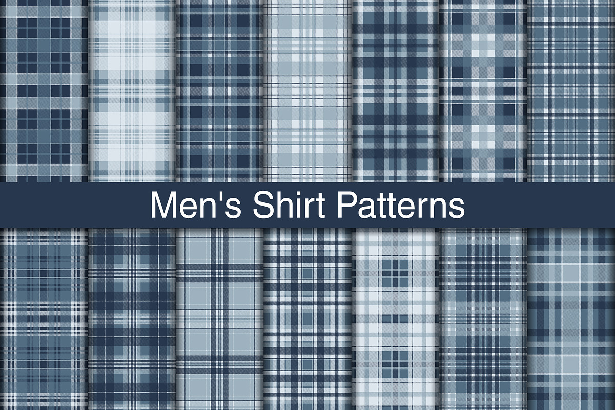 #197 Mens Shirt Patterns, a Pattern Graphic by Plaid4You (Photo 1 of 5)
