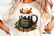 Watercolor Christmas Cocktail PNG, an Illustration by DreamArtGraphic (Thumbnail 1 of 4)