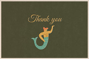 Retro Mermaids clipart and patterns, a Person Illustration by Paper Cherry (Thumbnail 18 of 18)