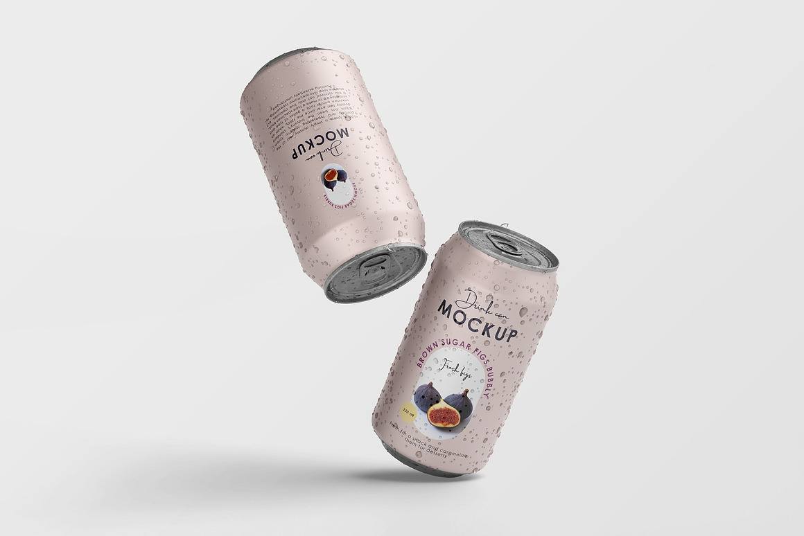 Drink Can Mockups, a Packaging Mockup by Tahtagraphic (Photo 1 of 9)