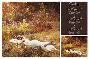 20 Light Spots Overlays