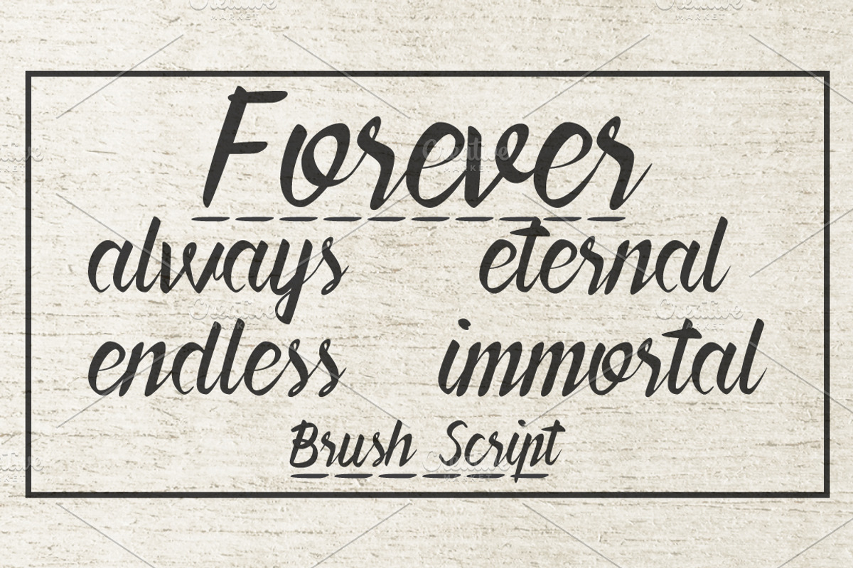 Forever Brush Script preview 5