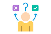Confused Flat Icon, a Duotone Icon by Pexelpy (Thumbnail 1 of 2)