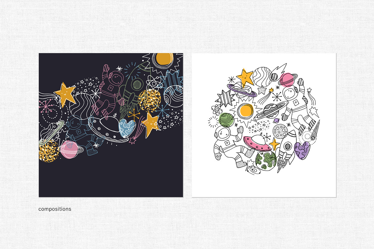 Space illustrations, a Decorative Illustration by adehoidar (Photo 5 of 5)