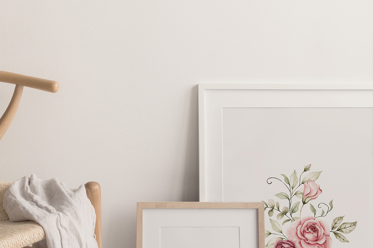 Watercolor Blush Roses Floral Set, a Decorative Illustration by Carol Lozove (Photo 20 of 50)