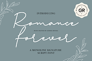 Romance Forever, a Font by George Bourle (Thumbnail 1 of 8)