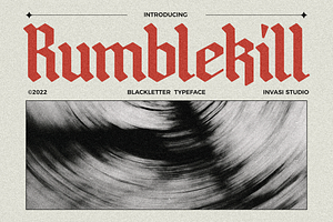 Rumblekill - Rounded Blackletter, a Blackletter Font by Invasi Studio