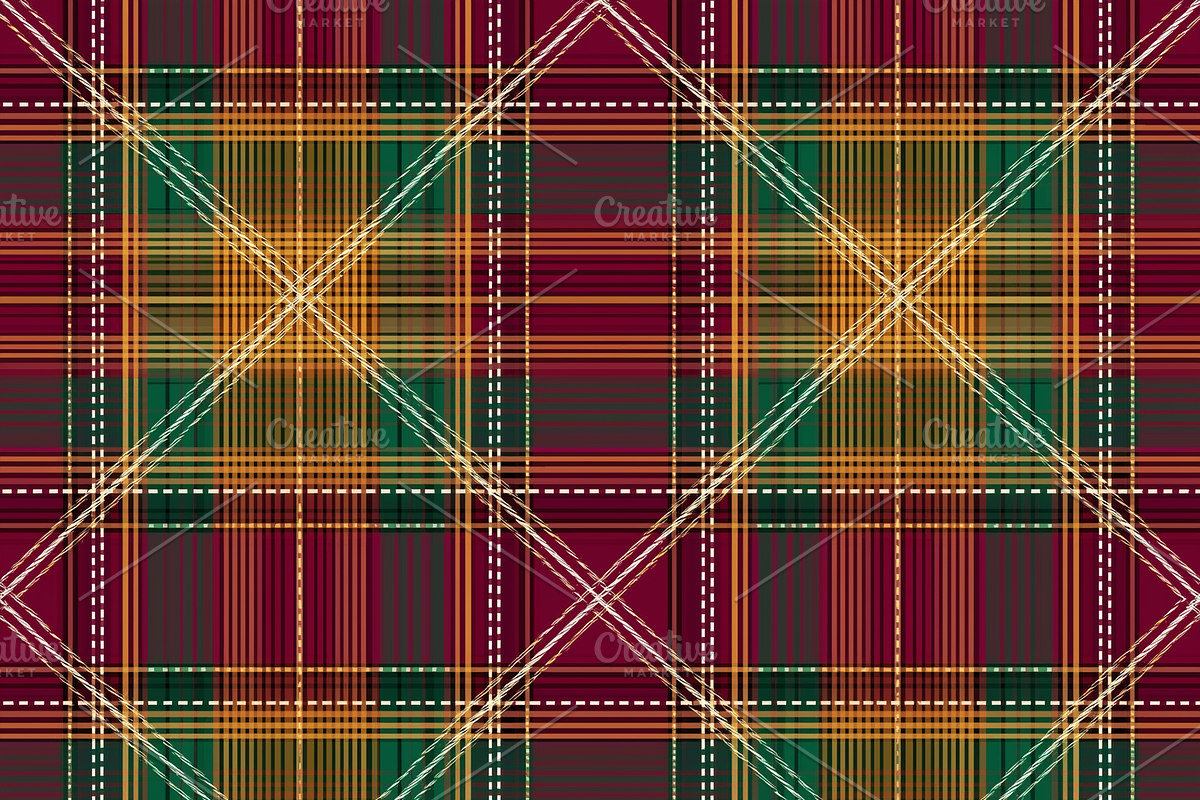 Christmas Plaid Digital Paper, a Pattern Graphic by HubbaDigitals (Photo 5 of 5)