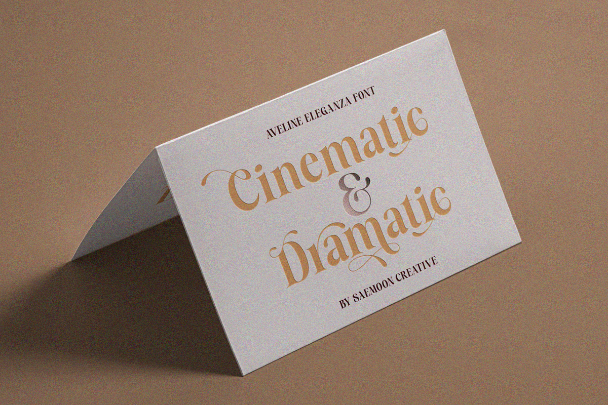 Aveline Eleganza, a Serif Font by saemoon creative (Photo 5 of 13)