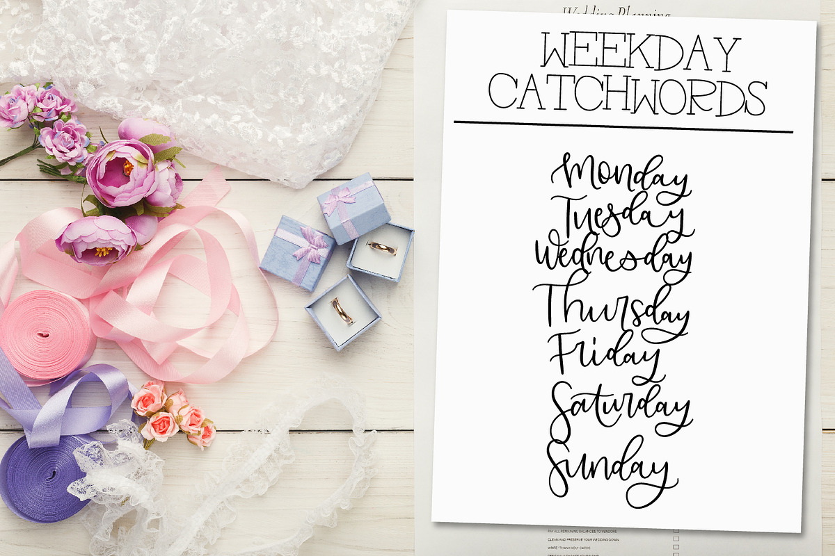 Planner Catchwords - Over 100 Words preview 2