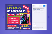 Cyber Monday Flyer Set, a Flyer Template by SquidPixey (Thumbnail 2 of 6)